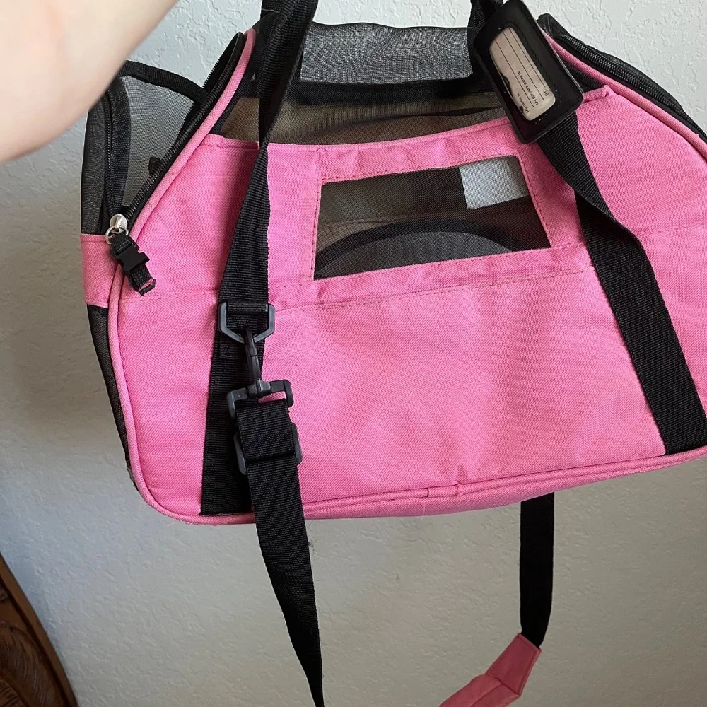 Pink dog carry bag medium